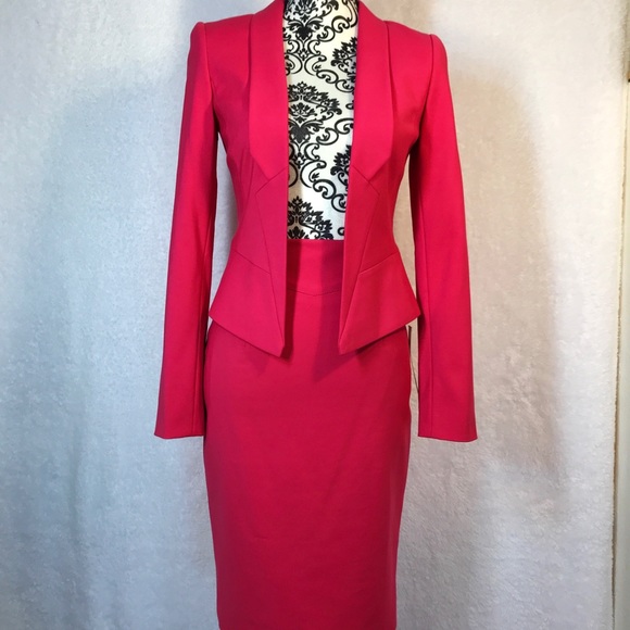Antonio Melani Pink Jacket and Skirt Suit - Picture 6 of 8